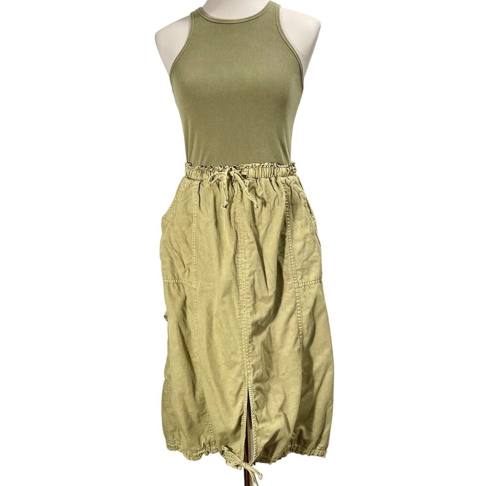 DailyPractice Anthropologie Twofer Cargo Midi Dress Be Bold Racerback Size Small